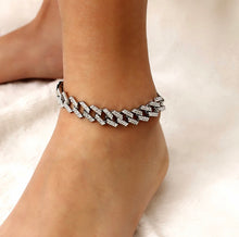 Iced-out Fly Girl Anklet
